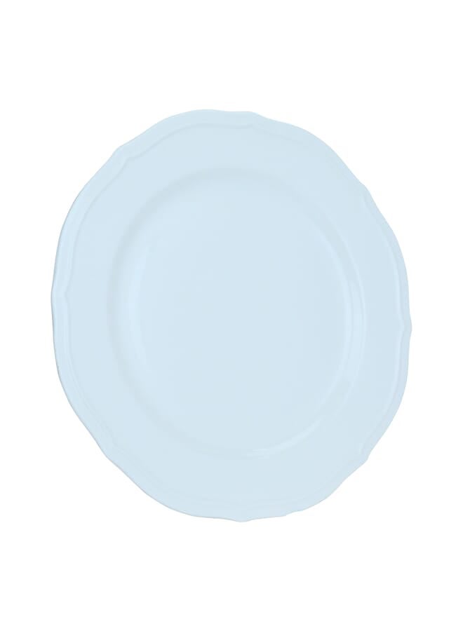 Alsaif Gallery White Flat Round Porcelain Serving Plate 10.5 Inch - Image 2