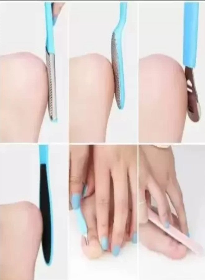 FEELHIGH Foot File Set Dead Hard Skin Callus Remover Scraper Pedicure Rasp Tools Portable Cuticle Pusher Nail Foot Care Tool - Image 2