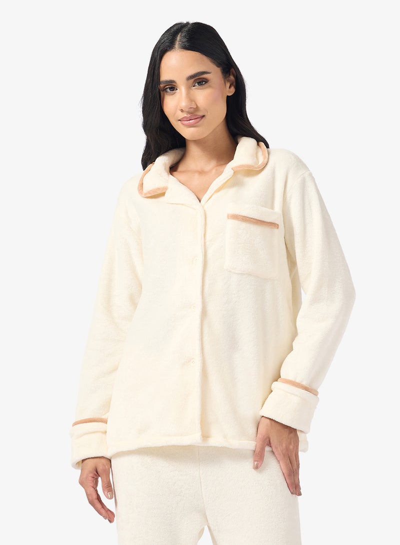Ginger Cozy Velour Loungewear Pyjama Set - Image 3