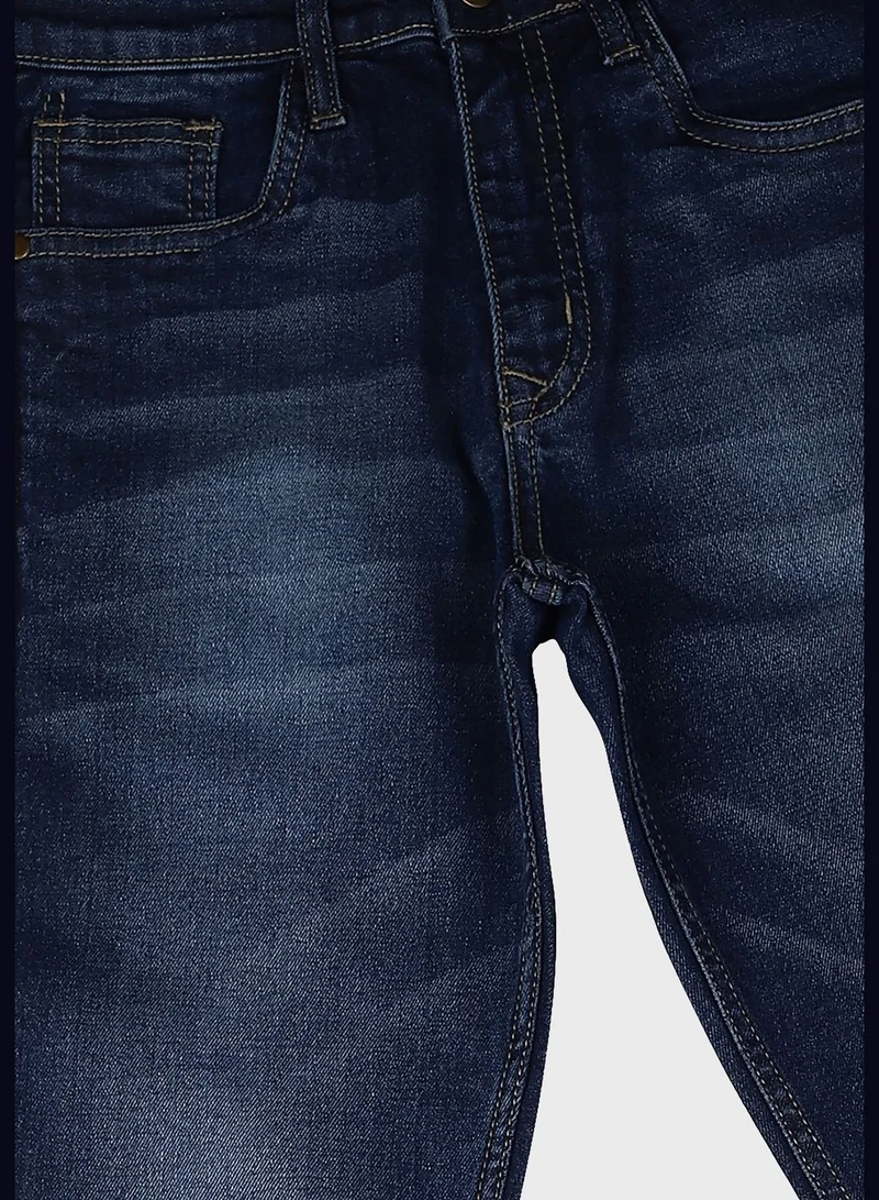 Instafab Jeans with Side Stripes