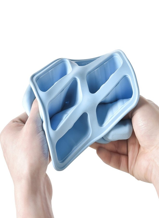 Bell Dream Popsicle Mould，Popsicle Maker Popsicle Molds 6 Pieces Silicone Ice Pop Molds BPA Free Popsicle Mold Reusable Easy Release Ice Pop Make (Blue) - Image 3