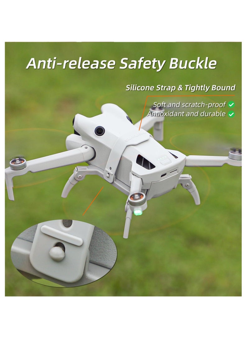 معدات الهبوط لطائرة DJI Mini 4 Pro بدون طيار، مجموعة تمديد قابلة للطي لساق العنكبوت لطائرة DJI Mini 4 Pro بدون طيار، ملحقات طائرة DJI Mini 4 Pro بدون طيار، برتقالي - Image 4