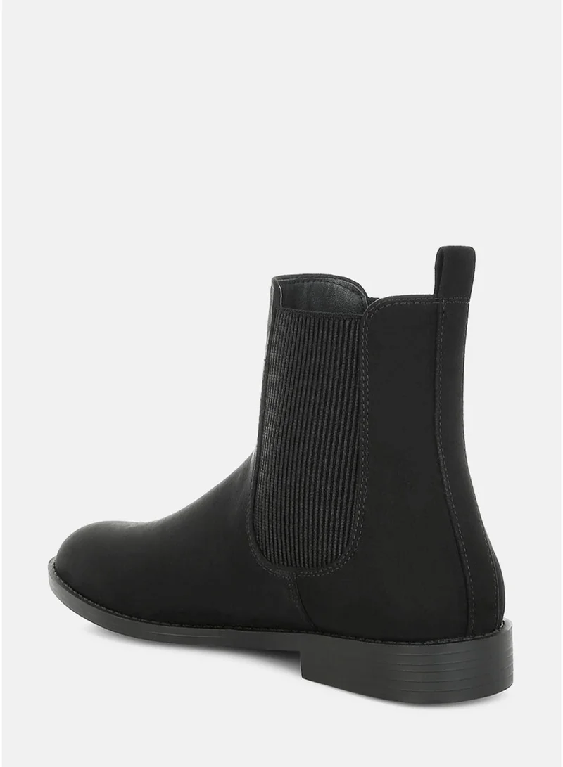 London Rag Black London Rag Women's Low Block Heel Chelsea Boots In Black for Women | Best Price UAE