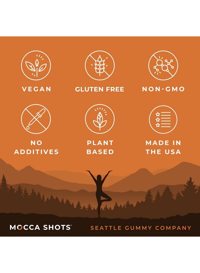 SGC Seattle Gummy Company Caffeine Energy Gummies 12-Pack, Salted Caramel Chocolate Mocca Energy Chews, Nootropic, Vegan, Plant-Based, Gluten Free, 200mg Caffeine - Image 4