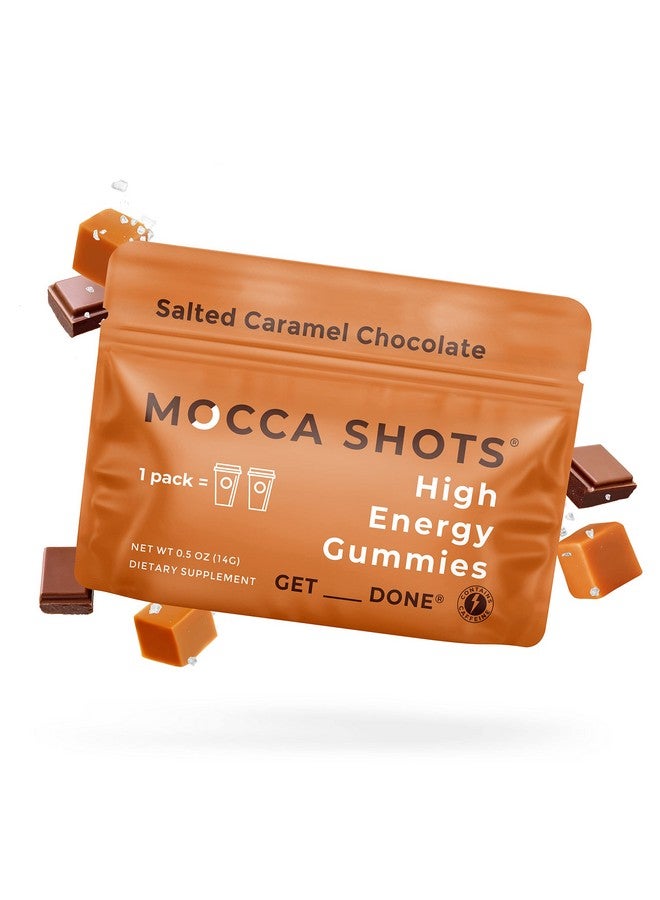 SGC Seattle Gummy Company Caffeine Energy Gummies 12-Pack, Salted Caramel Chocolate Mocca Energy Chews, Nootropic, Vegan, Plant-Based, Gluten Free, 200mg Caffeine - Image 1