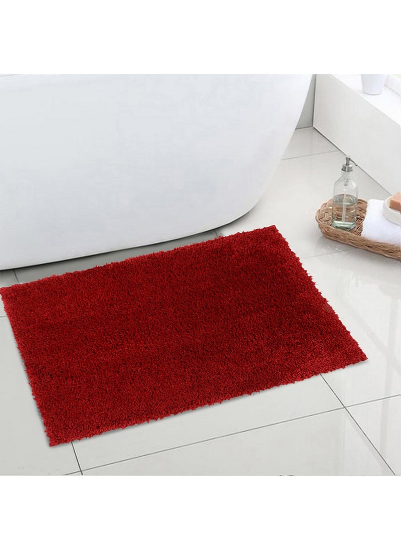 SPACES Spaces Luxury Cushlon Drylon Small Foot Mats-Red  - Image 1