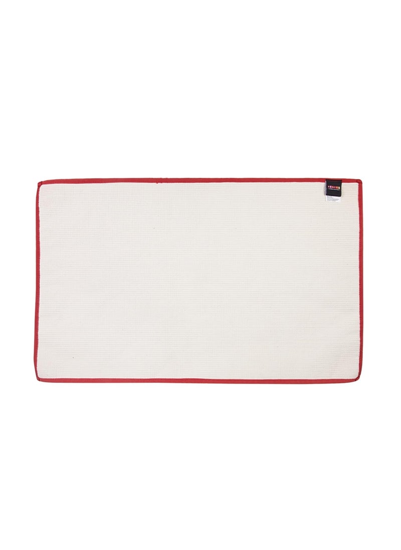 SPACES Spaces Luxury Cushlon Drylon Small Foot Mats-Red  - Image 4