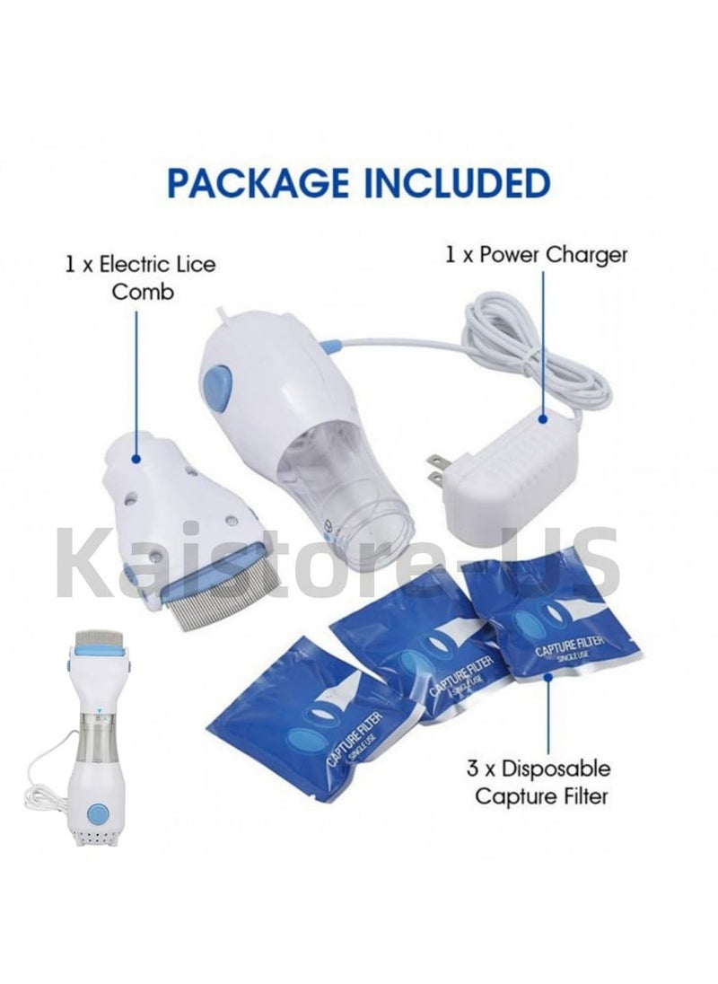 Generic - Electric Lice Vacuum Comb for Hair Treatment and Removal - Hair Cleaner (UK, 1PCS) - Image 1