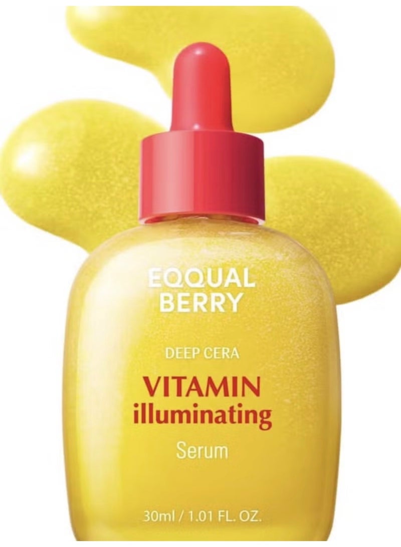 EQQUALBERRY Vitamin C Serum with 15% Acerola Extract & 5% Niacinamide | Ceramide-Hyaluronic Acid Complex for Barrier Repair & Deep Hydration (30ml/1.01oz) - Image 1