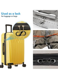 Oasisgalore 20-Pack S-Shaped Carabiner Keyrings, Mini Double Lock Clips for Keys, Outdoor Activities, Camping, and Travel  - Image 5