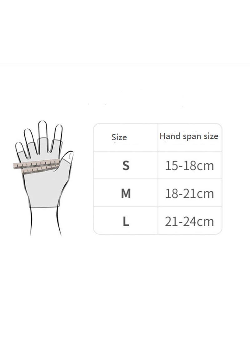 AOLIKES Pair Of Half Finger Weight Lifting Gloves Blue - Image 3