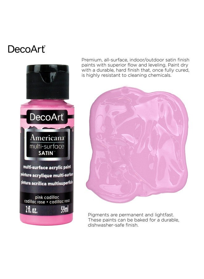 DecoArt Multisurface Satin Acrylic Paint Set Basic Colors 8Pk 8 Ct. - Image 3