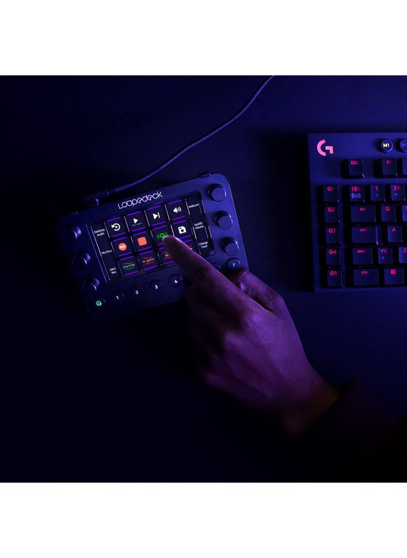 Loupedeck Loupedeck Live – The Custom Console for Live Streaming, Photo and Video Editing with Customizable Buttons, Dials and LED Touchscreen  - Image 5