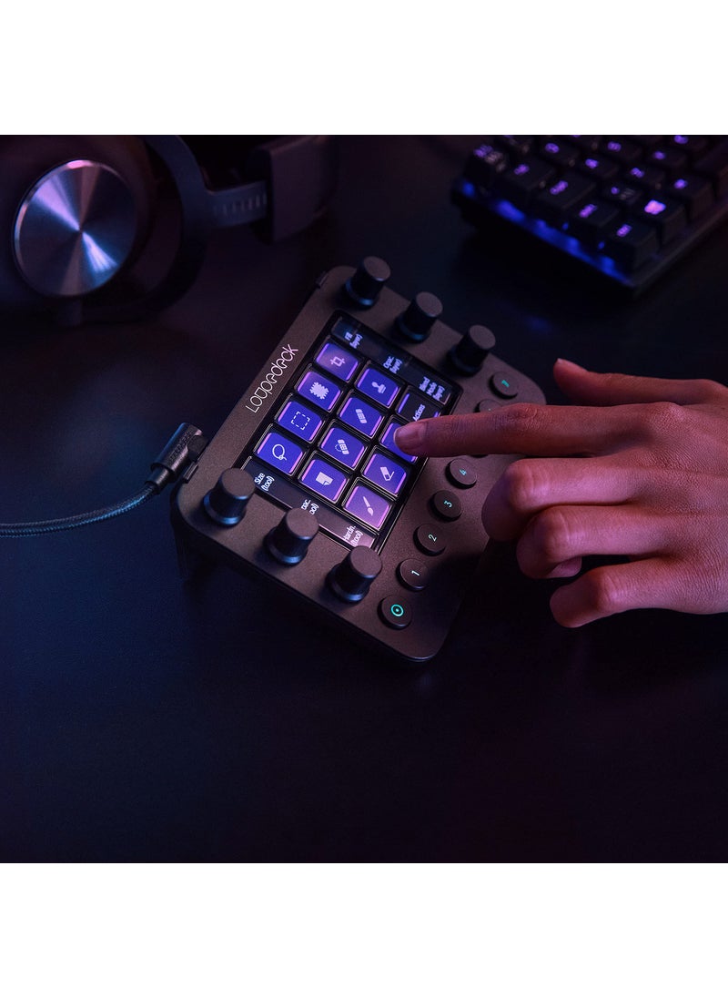Loupedeck Loupedeck Live – The Custom Console for Live Streaming, Photo and Video Editing with Customizable Buttons, Dials and LED Touchscreen  - Image 4