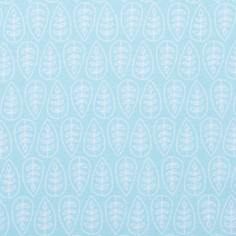 Trend Lab Jersey Fitted Crib Sheet, Leaves - Image 2