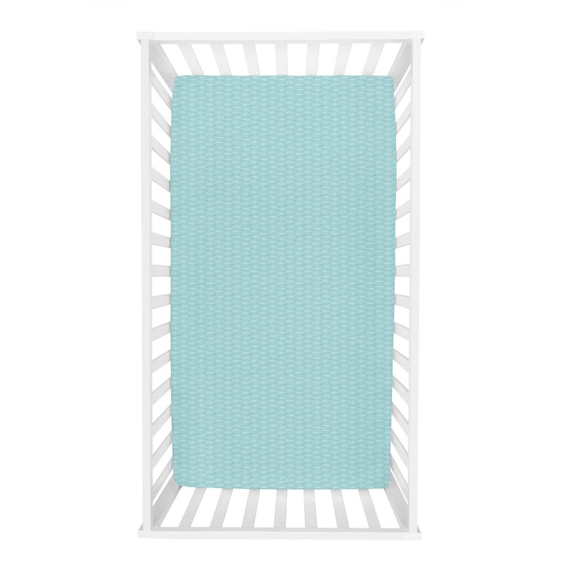 Trend Lab Jersey Fitted Crib Sheet, Leaves - Image 4