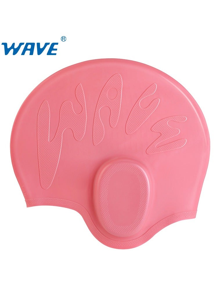 Wave غطاء سباحة سيليكوني للشعر القصير للنساء والرجال - تصميم مريح، غير قابل للانزلاق ودائم، سهل الارتداء، غطاء سباحة مقاوم للماء للاستخدام العادي - Image 1