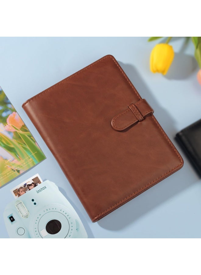 Lyaxm 256 Pockets Mini Photo Album for Fujifilm Instax Mini Camera, Polaroid Snap,SocialMatic Instant Cameras,Camera And Name Card (Brown) - Image 4