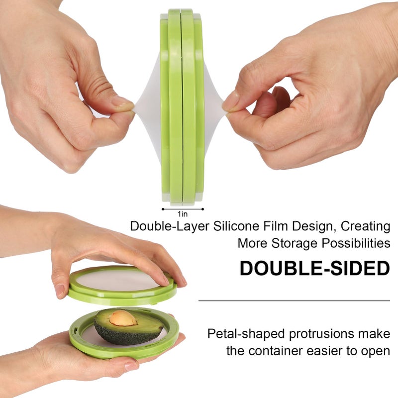 Winb Avocado Saver & Onion Storage Set of 4 Reusable Fruit and Veggie Savers - Ideal for Avocados, Tomatoes, Apples, Garlic, Onions, and More - Image 3