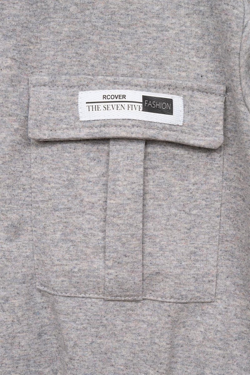 Zepkids Girls Gray Zippered Pocket Two Piece Set  - Image 3