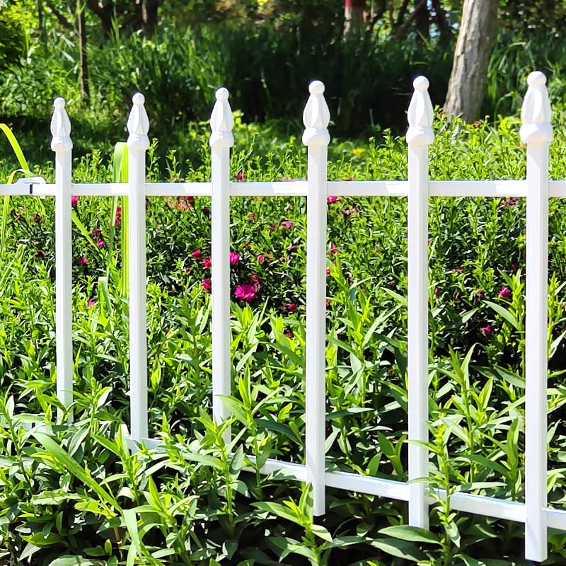 Thealyn Metal Decorative Garden Fence 22" Wide x 18" High (5 Panels, Total Length 9.17 feet), Metal Border Folding Fence, Landscape Fencing for Flower Bed, Yard, Animal Barrier - Image 3