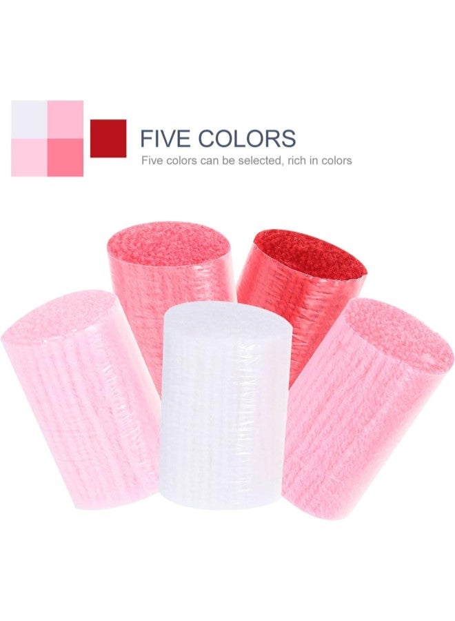 klarako 10Pcs Latch Hook Yarn with Mesh Pad Pre- Cut Rug Yarn Colorful Sewing Replace Yarn Threads Bundles Cutter Rug Yarn for DIY Making Pillowcases Blankets Red - Image 4