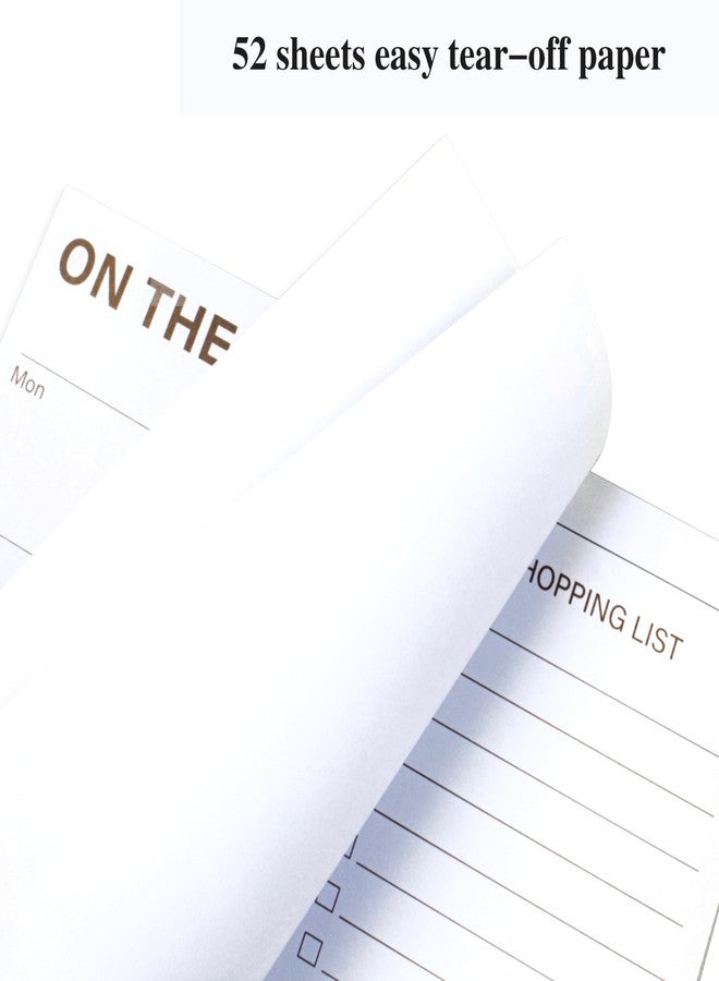 Kamoy Grocery List Magnet Pad for Fridge, Shopping List Notepad for Fridge, 52 Easy Tear-Off Grocery List pad, B5(6.5"*8.5") for Your Family with Meal Planner Magnet Pad - Image 4