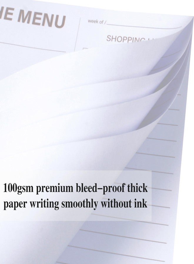 Kamoy Grocery List Magnet Pad for Fridge, Shopping List Notepad for Fridge, 52 Easy Tear-Off Grocery List pad, B5(6.5"*8.5") for Your Family with Meal Planner Magnet Pad - Image 3