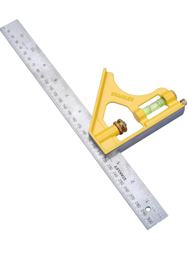 Stanley - Stanley 300MM Die Cast Combination Square  , Precision Tool for Professionals - Image 1