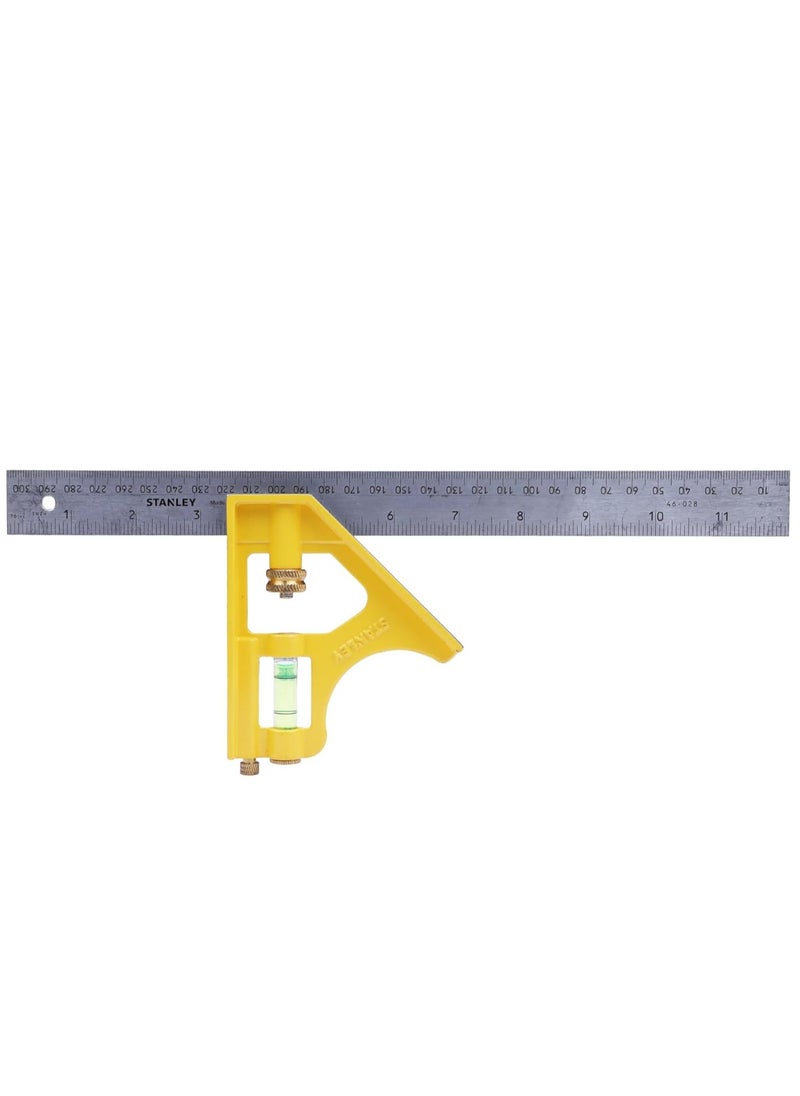 Stanley - Stanley 300MM Die Cast Combination Square  , Precision Tool for Professionals - Image 1