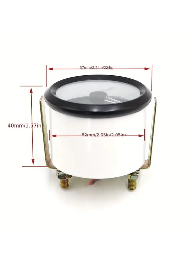 52 مم 12 فولت مؤشر وقود عالمي للسيارات والقوارب مع مستشعر LED عالي السطوع - Image 2