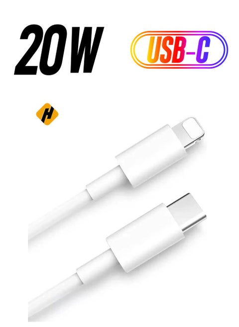 USB C to Lightning Cable 20W Fast Charging [MFi Certified] Compatible with iPhone 13 Pro Max/12/11 Pro/X/XS/XR/8 Plus/AirPods Pro, 1M, White