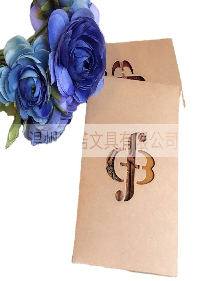 Generic Retro kraft paper notepad Korean creative literature and art gift-giving hand account book a6 loose-leaf notebook can be printed Dahongpao medium size - Image 5