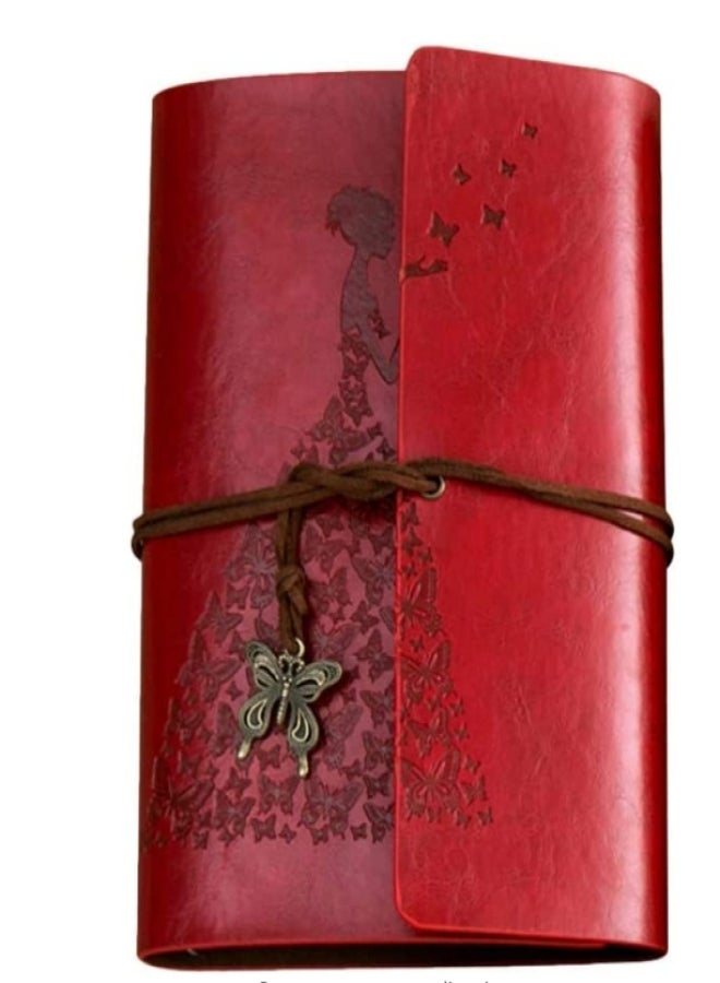 Generic Retro kraft paper notepad Korean creative literature and art gift-giving hand account book a6 loose-leaf notebook can be printed Dahongpao medium size - Image 1