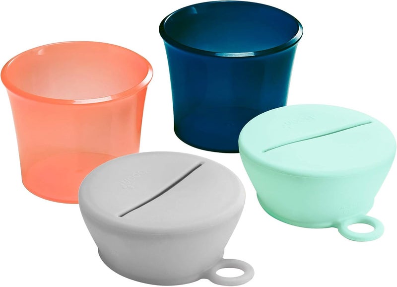 Boon SNUG Snack Cups and Lids, Multi (Set of 2) - Image 1