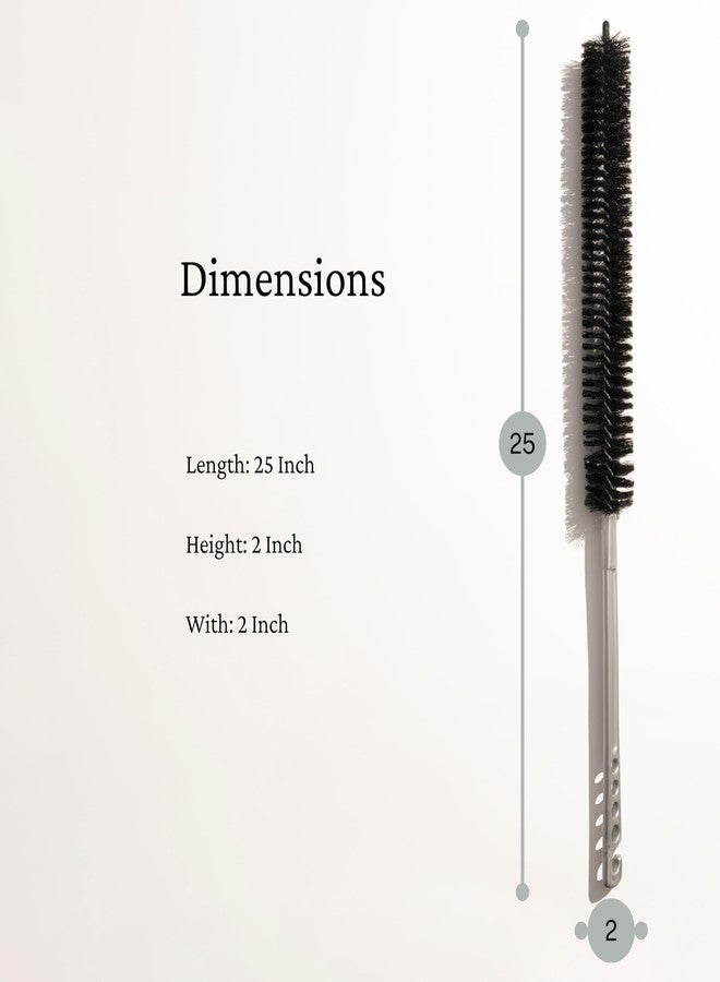 KONEX 25 Inch (64cm) Flexible Lint Remover Cleaning Coil Brush for Dryers, Radiators, Refrigerators, Baseboards, and Other Special tasks. Coil Grill Brush by KONEX - Image 2