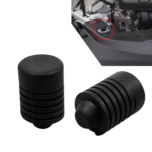 ijuicy 2 PCS Hood Stop Rubber Bumpers Hood Stop Bumper Buffer Rubber Block OEM 9054115019 Replacement Parts Compatible with Teana Sunny Bluebird Tiida Sylphy and More Black - Image 1