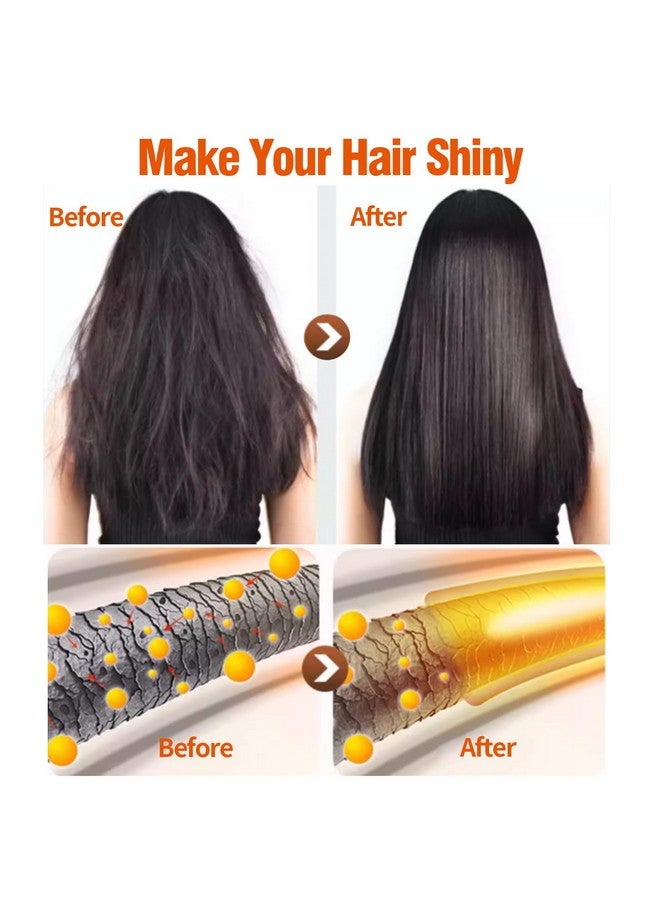 Cristalbox 2 Pack Collagen Hair Mask & Keratin Hair Mask,Keratin Hair Treatment,Hydrating Argan Oil Hair Repair Treatment Deep Conditioner Hair Mask for Dry Hair,Collagen with Biotin Hair Treatment Mask - Image 3