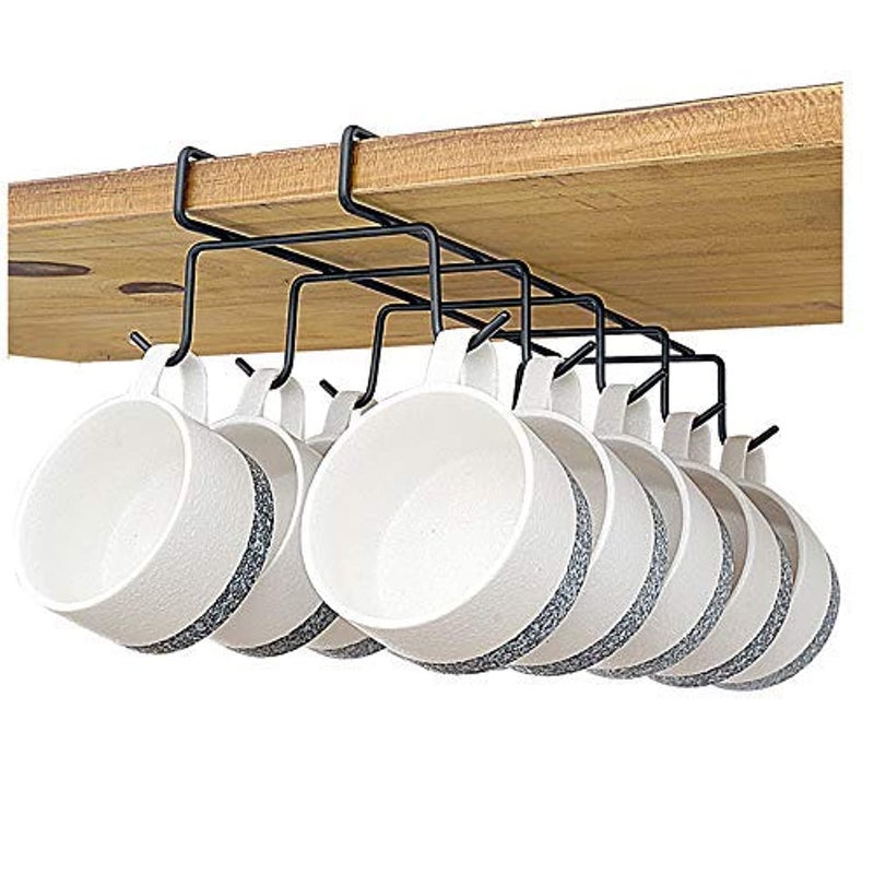 bafvt Coffee Mug Holder Mugs Rack Under Shelf Kitchen Storage Drying Rack Stainless Steel 10