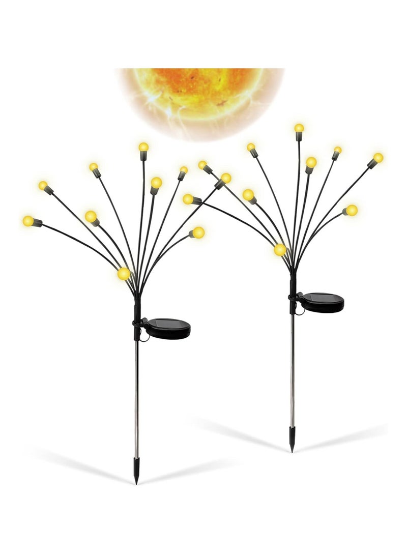 Solar Garden Lights 10LED - New Upgraded Solar Swaying Light, Sway by Wind, Ip65 Waterproof Solar Outdoor Light,Super Bright Light Bulb & High... - Image 1