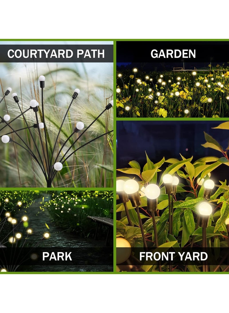 Solar Garden Lights 10LED - New Upgraded Solar Swaying Light, Sway by Wind, Ip65 Waterproof Solar Outdoor Light,Super Bright Light Bulb & High... - Image 2