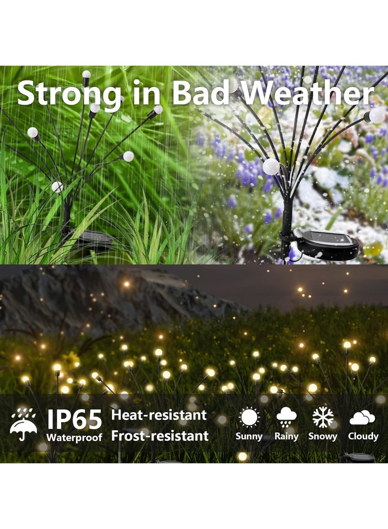 Solar Garden Lights 10LED - New Upgraded Solar Swaying Light, Sway by Wind, Ip65 Waterproof Solar Outdoor Light,Super Bright Light Bulb & High... - Image 4