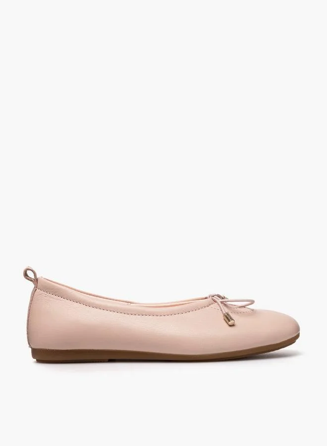 بابلوسكي Girls Leather School Ballerina Shoes