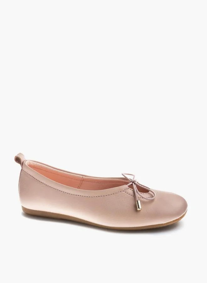 بابلوسكي Girls Leather School Ballerina Shoes