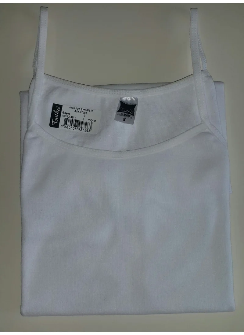 Tutku Passion Women's Rope Suspender Undershirt 6-Pack