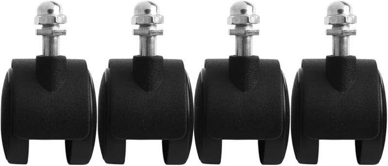 4 PCS Replacement Caster Wheels For Midea Electric Oil Heater 40X30mm 8Mm Thread Black Plastic Omni Directional Without Brake - Image 4