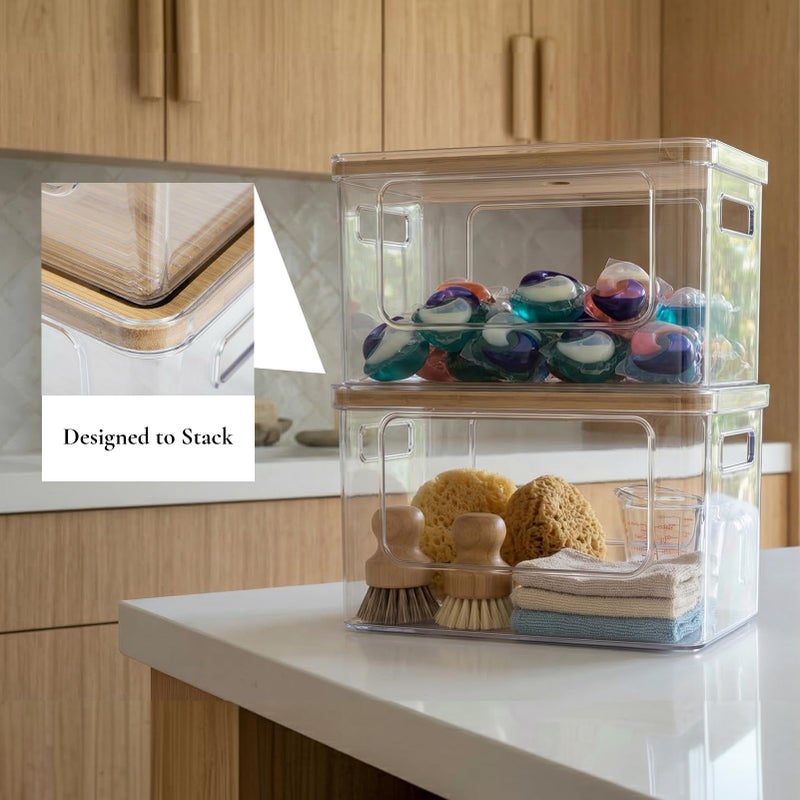 Hudgan 2 Pack Large Trash Bag Dispenser, 2 in 1 Garbage Bag and Dishwasher Pods Organizer Under Sink - Image 4