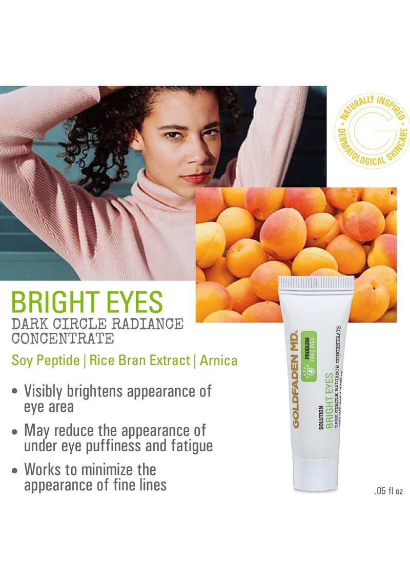 Goldfaden MD GOLDFADEN MD Bright Eyes Dark Circle Concentrate Brightening Eye Cream w/Soy Peptide, Rice Bran Extract & Arnica | May Reduce Under Eye Darkness, Puffiness & Fine Lines for a More Youthful Glow  - Image 2