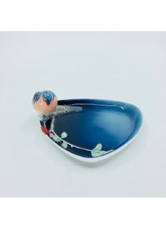Wise Unicorn Handmade Blue Juniper Figured Decorative Porcelain Plate | Jewelry Plate | Jewelry Decoration  - Image 2