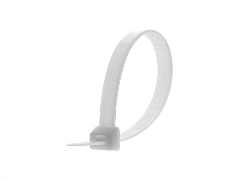 Rpi shop - 4” Inch (100 L x 2.5 W) Cable Ties UV resistant Nylon Zip Wire Organizer Self Locking Tie White - 100 PCS - Image 3